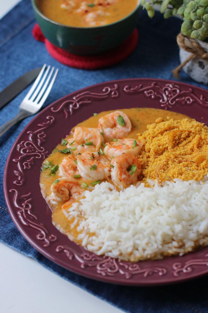 Prato executivo com camarão